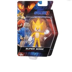Sonic The Hedgehog 3 Movie Super Sonic Wave Figure Toy Jakks 5” 2025 NEW